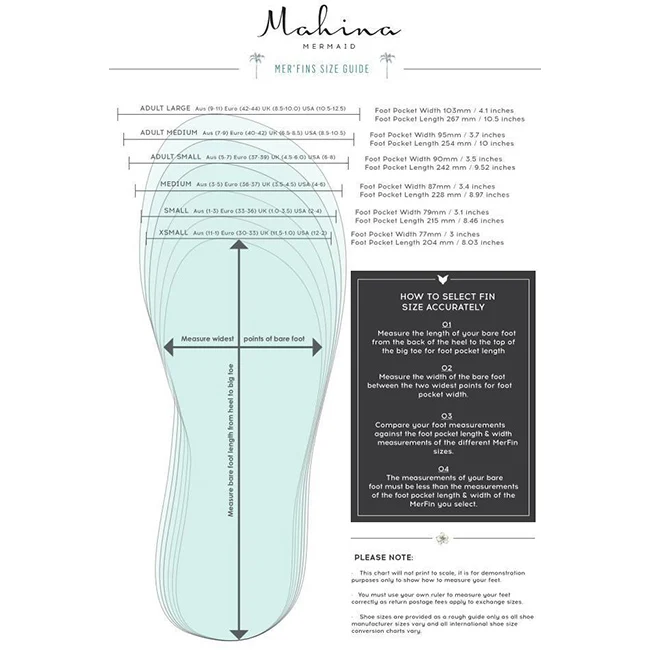 OEM Mahina Merfin In Black Color Light Weight Feels Like Natural Extension of Your Body Swimming Rubber Fin For Adults