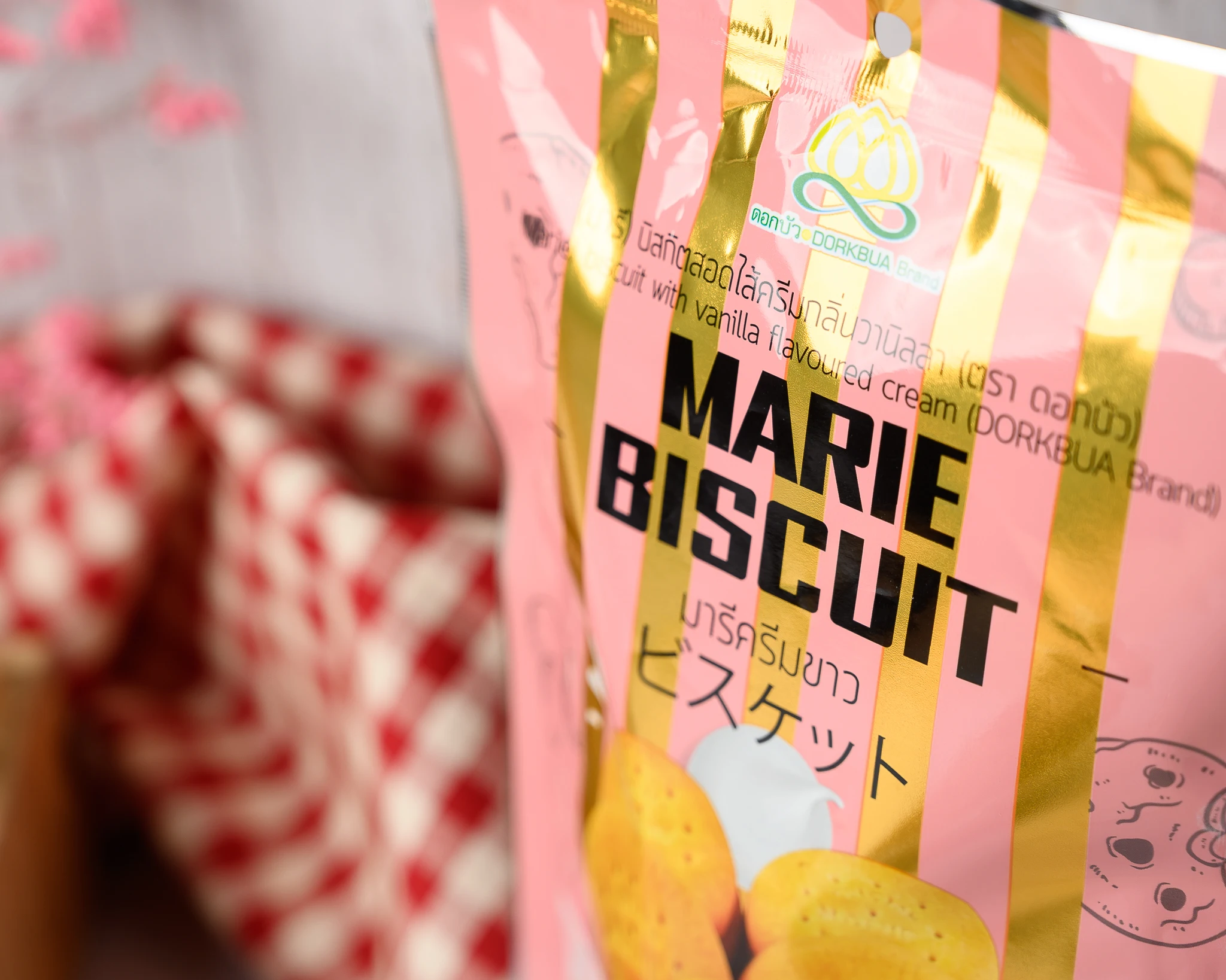  Полумягкая текстура для выпечки Мари печенье с ванильным вкусом крем экспорт из Таиланда