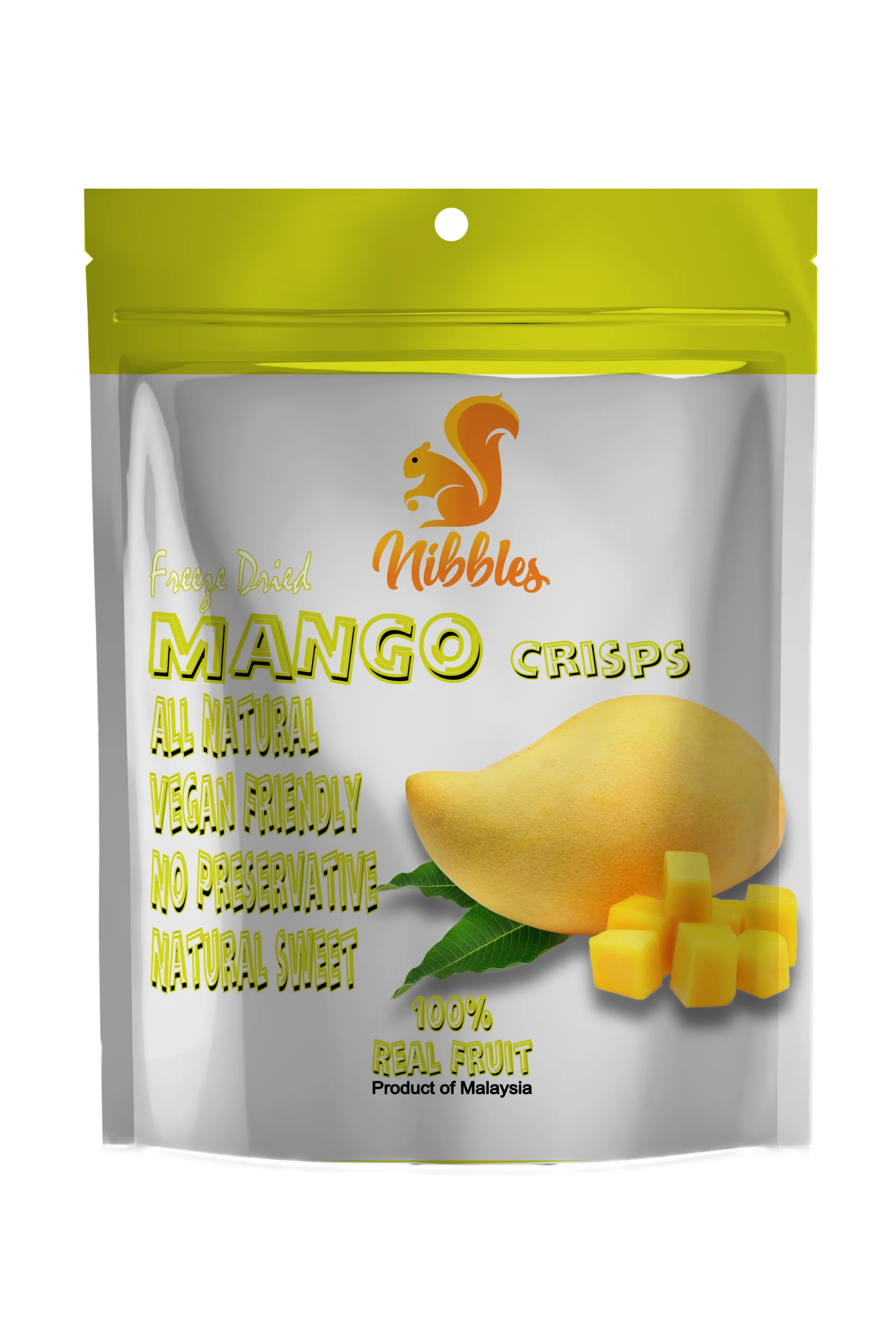 20 г обычные Сладкие Сушеные нарезные ножки замороженные сушеные фрукты манго чипсы в подарочной упаковке