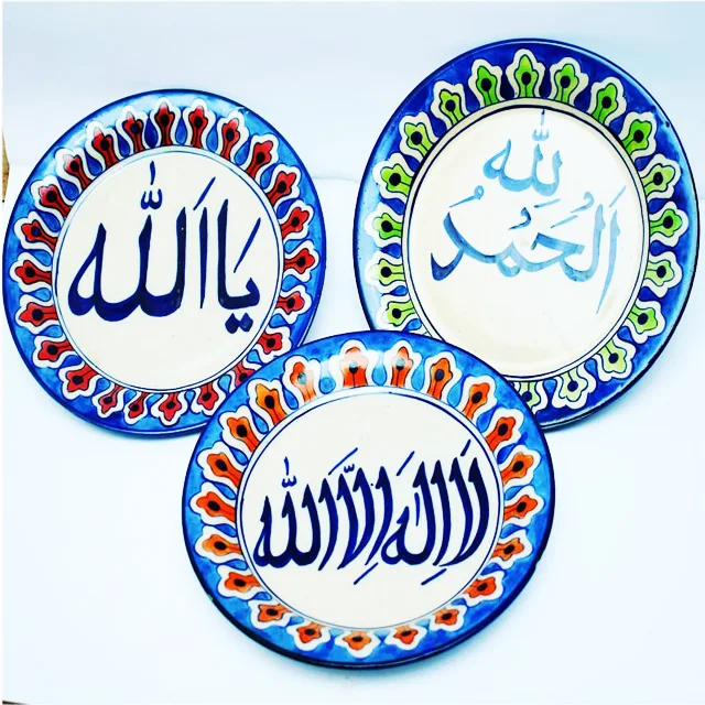  Горячая Распродажа ручной работы окрашенные каллиграфические декоративные настенные тарелки
