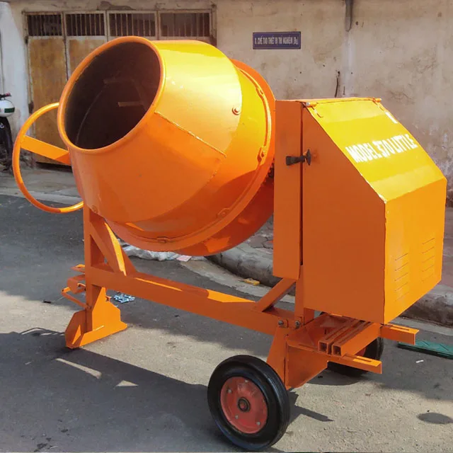 2021 new best selling small concrete mixer mini 350litre wheels made in Vietnam electric motor single-phase 100 percent copper