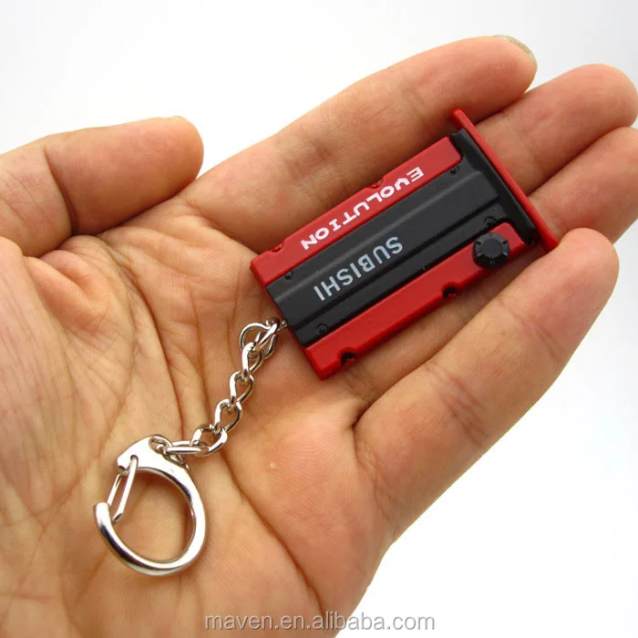 Zin alloy 4G63 LANCER EVOLUTION EVO X engine cylinder head valve cover keychain keyring