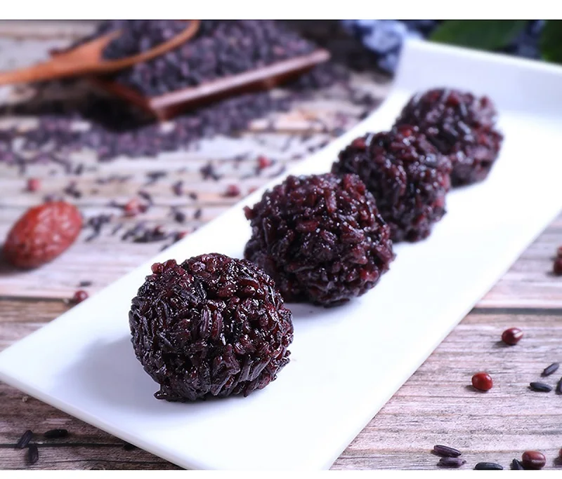  Черный рис с длинным зерном Азиатский фиолетовый голубой (GAO NEP THAN) (Ms Деми + 84 961 733 400)