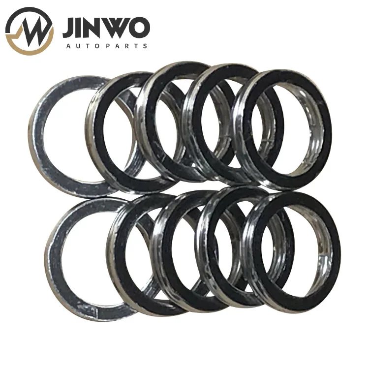 Jinwo 10PC Motorcycle Exhaust Pipe Header Gasket For Motorbike Vintage Motocross