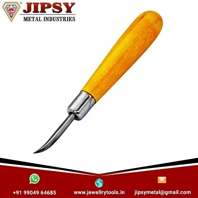 Straight Burnisher With Handle Jewelry Tool