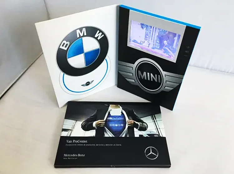 Advertising business gifts video brochures customized design for car dealers and auto accessories sellers