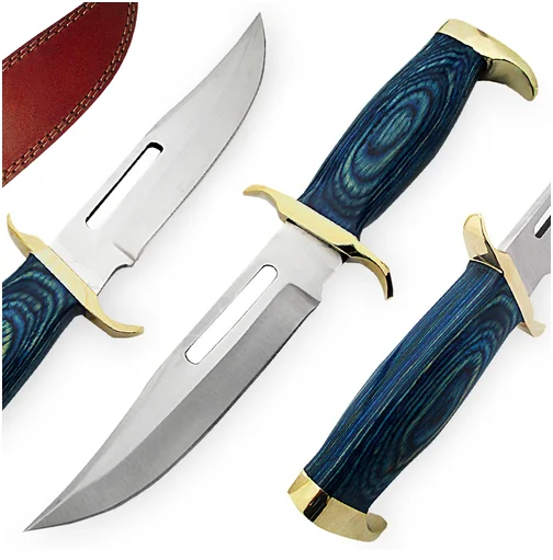 Handmade Stainless Steel Fixed Blade Hunting Knife With Leather Sheath | Hunting knife | handmade knife | fixed blade knife