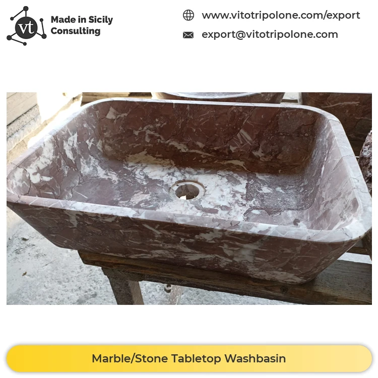 Innovative Design Marble Stone Bathroom Stone Sink and Bathroom Stone Wash Basin