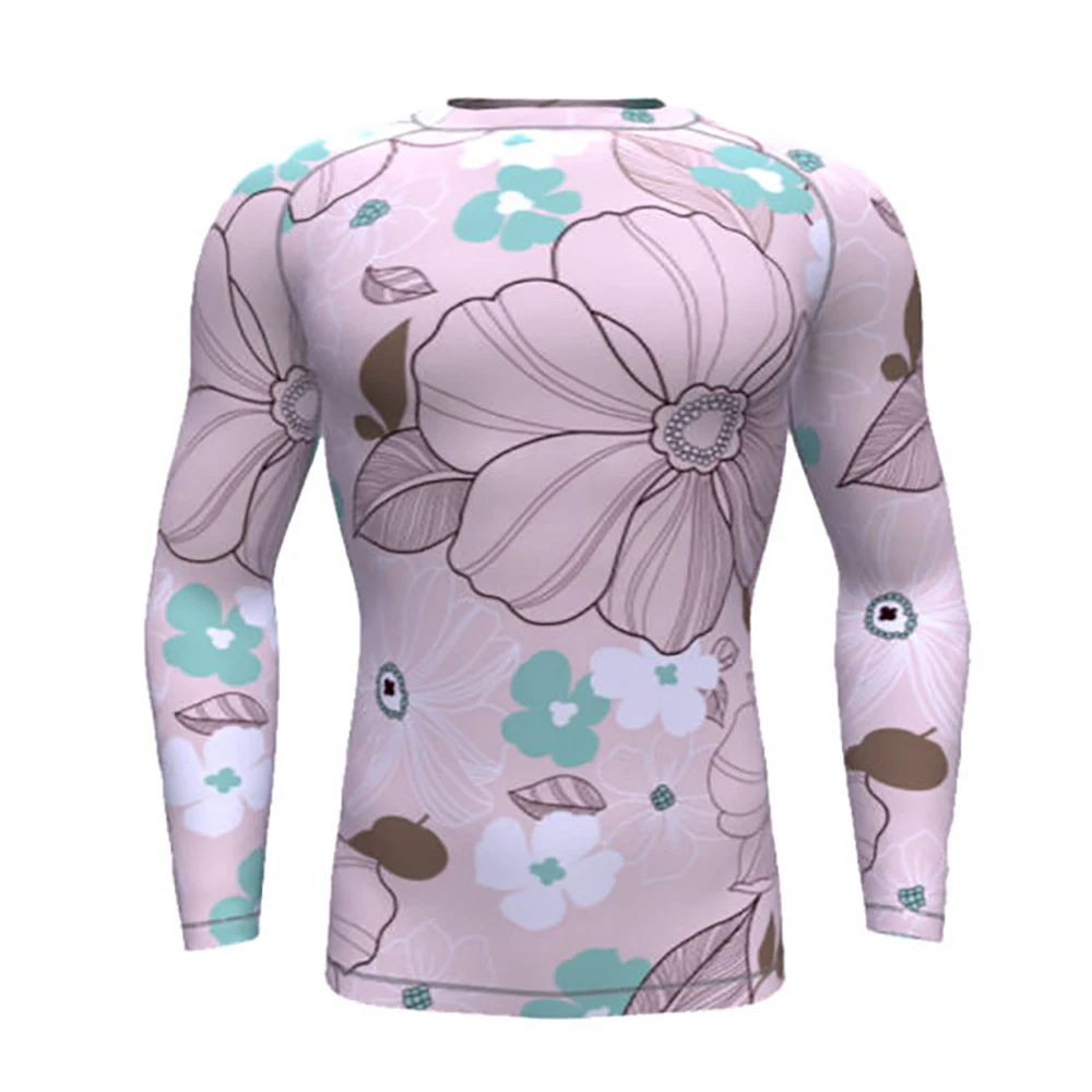 Latest New Design Adult Men Swimming Rash Guard Compression Shirt