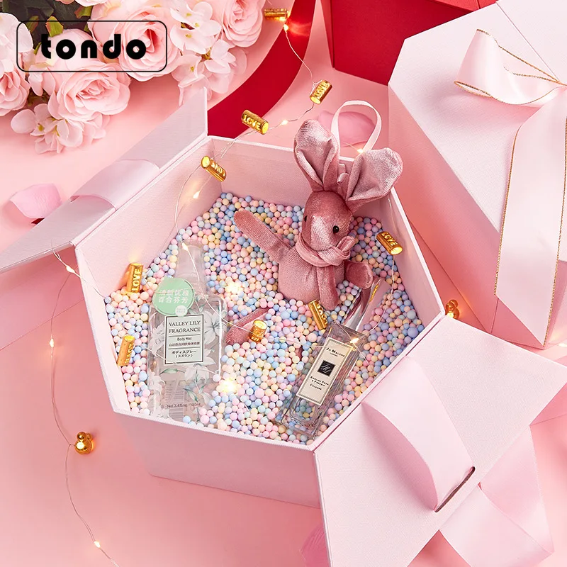 Tondo пенопластовые шарики Подарочная коробка с пузырьками маленькие миниатюрные для украшения подарочной коробки