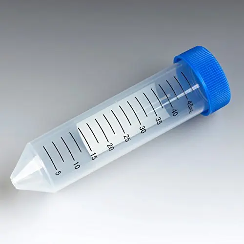 50ml polypropylene centrifuge tubes with attached caps - sterile