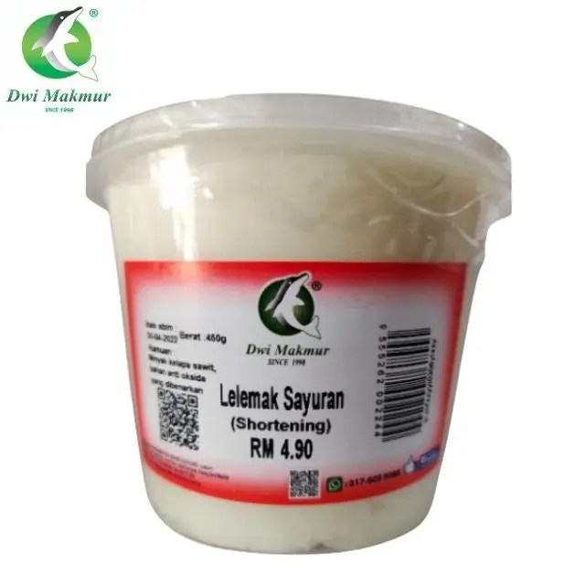 Wholesale Price High Quality 450g Shortening Palm Oil Vegetable Oil Vegetable Fats Making Cake & Donuts supply from Malaysia