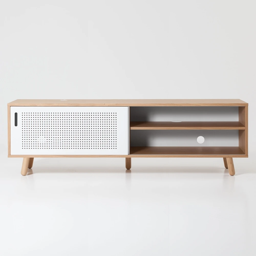 Modern Rattan TV Table Cabinet Stand Living Room Furniture