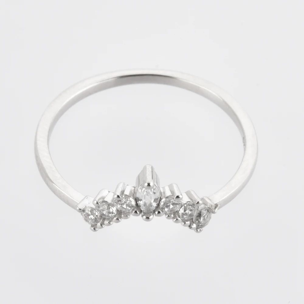 Модные обручальные кольца в форме короны принцессы FUAMAY простые винтажные с фианитом ювелирные изделия