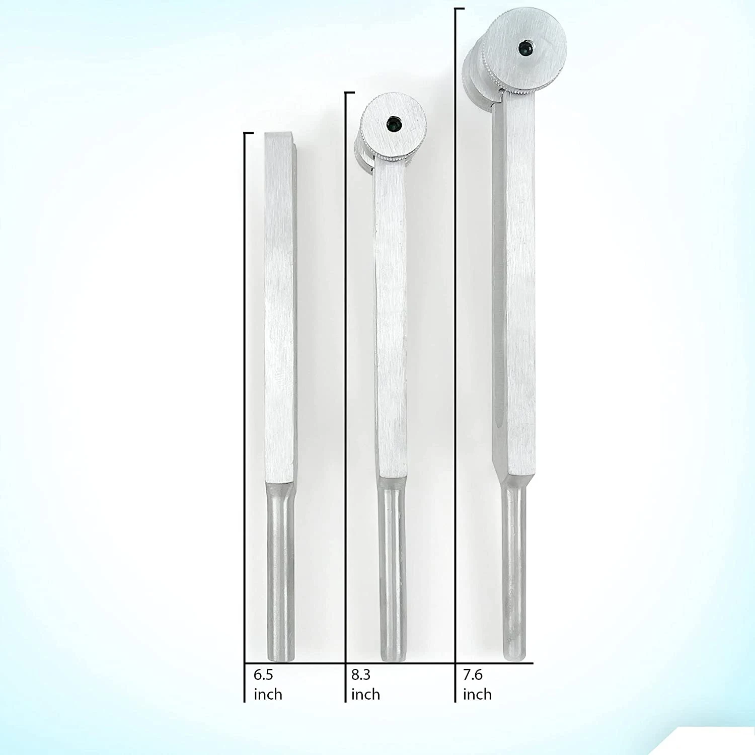 Tuning fork Set of 3 pcs Aluminum Alloy Sensory for Sound Healing Therapy DNA Repair Medical surgical diagnostic instruments
