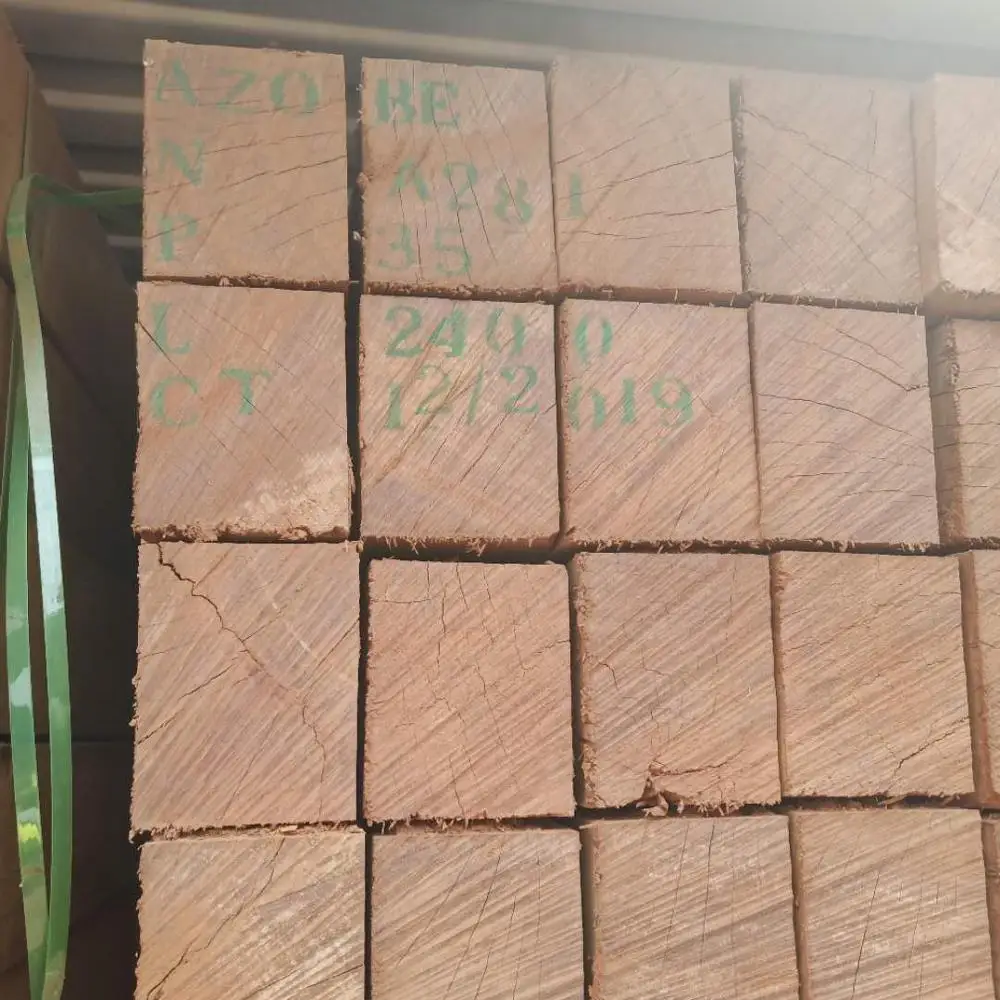Ekki/Azobe  large square logs for furniture