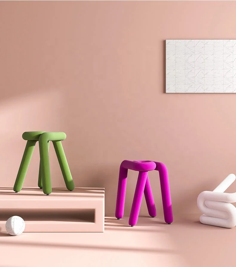 Factory Directly Sales Modern Simple Metal Design Bold Chair Dining Furniture Colorful Cafe Chairs Dining Chair