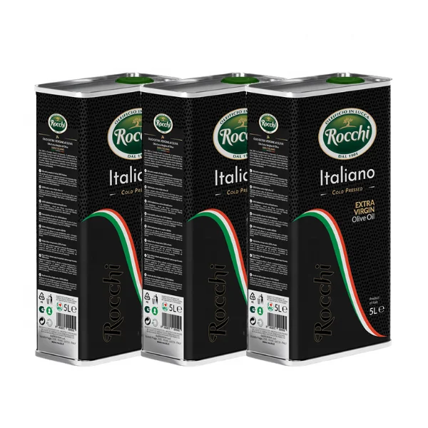 High Quality Pure Italian Filtered Extra Virgin Olive Oil Tin Cans 5L Ideal WIth Salad And Meat