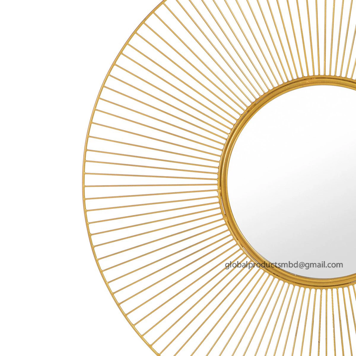 luxury gold color metal framed decorative wall large mirror for home interior and home furnishing wall mirror 2025