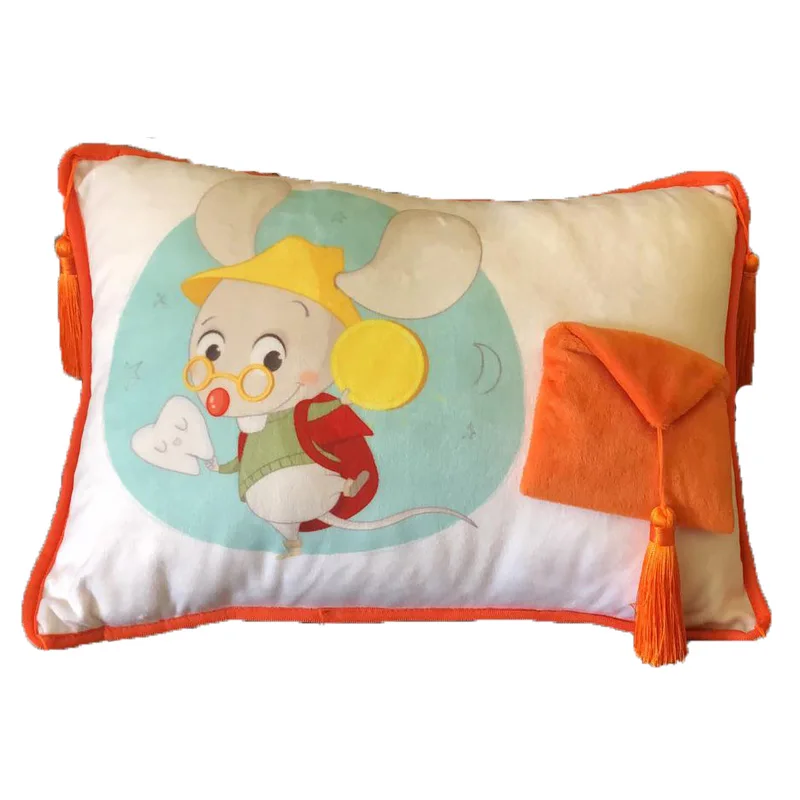 High Quality Customized Kids Plush Tooth Fairy Pillow With Keepsake Pouch For Kids To Collect Their Teeth Children Presents