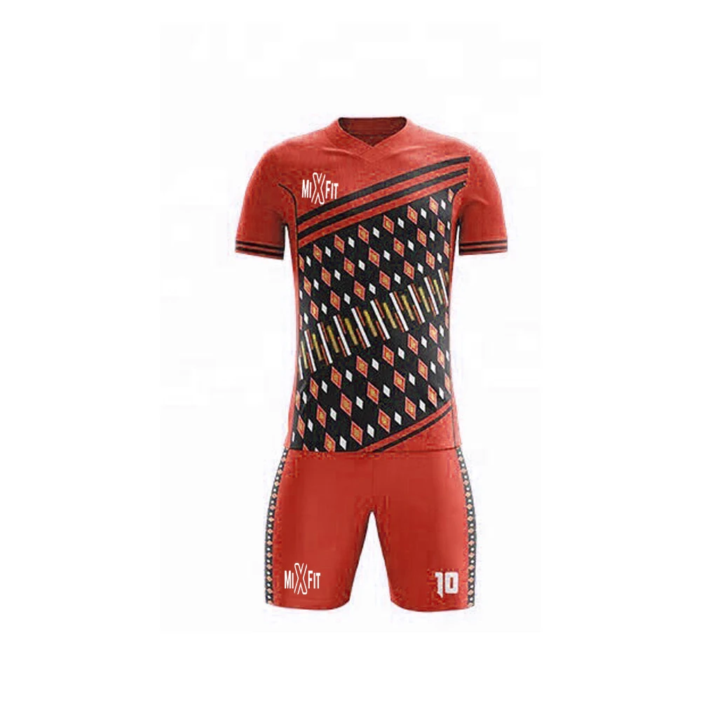 Custom Logo Football Clothes Design Men Soccer Wear Cheapest Soccer Jersey for Team Latest Technologies in Printing Sportswear