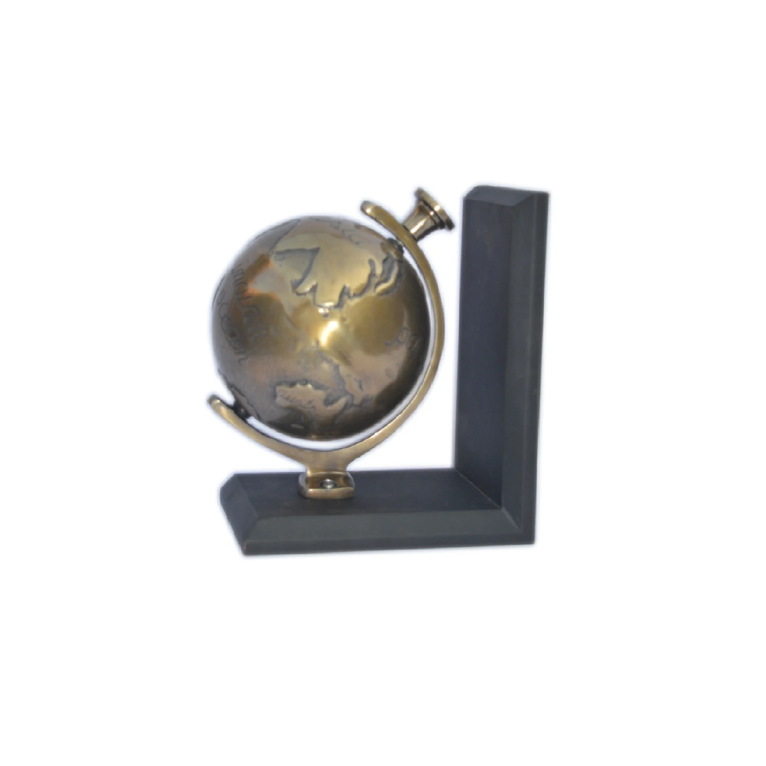 Original Solid Metal Design Globe And Wooden Material Based With Brass Antique Finishing Modern Design Globe