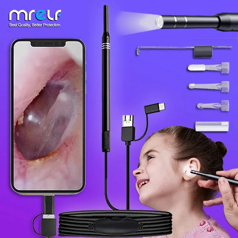  Гибкая Водонепроницаемая промышленная камера-эндоскоп с микро-USB 7 мм 5