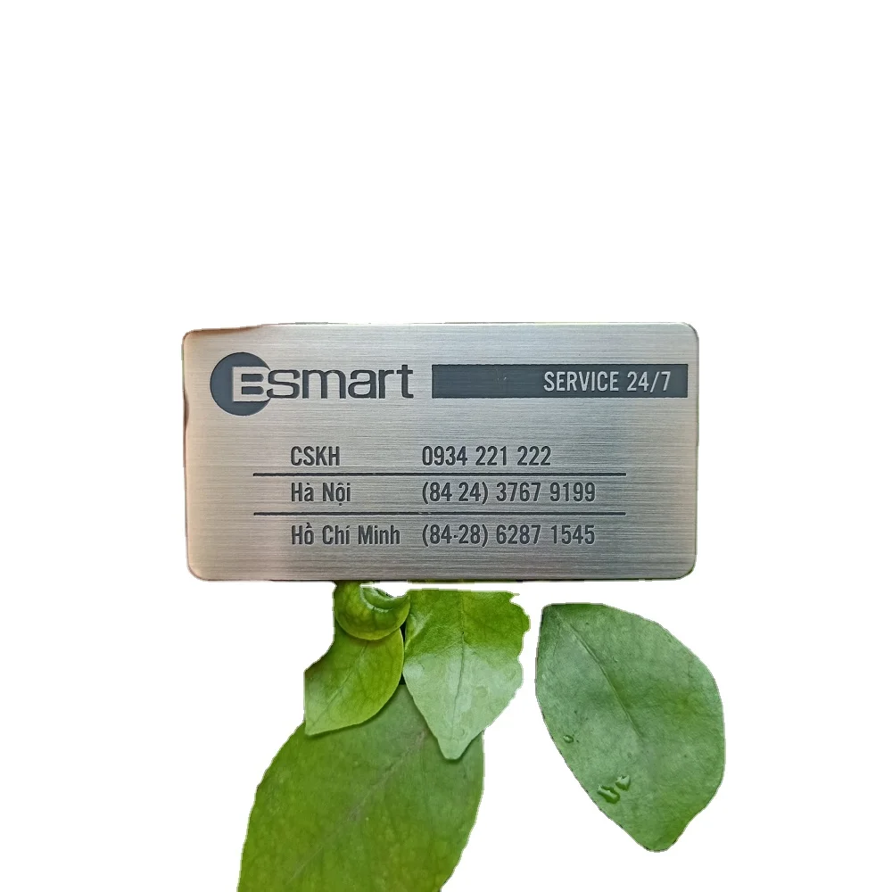 
Eco friendly double side design metal business card blank card printer metal 