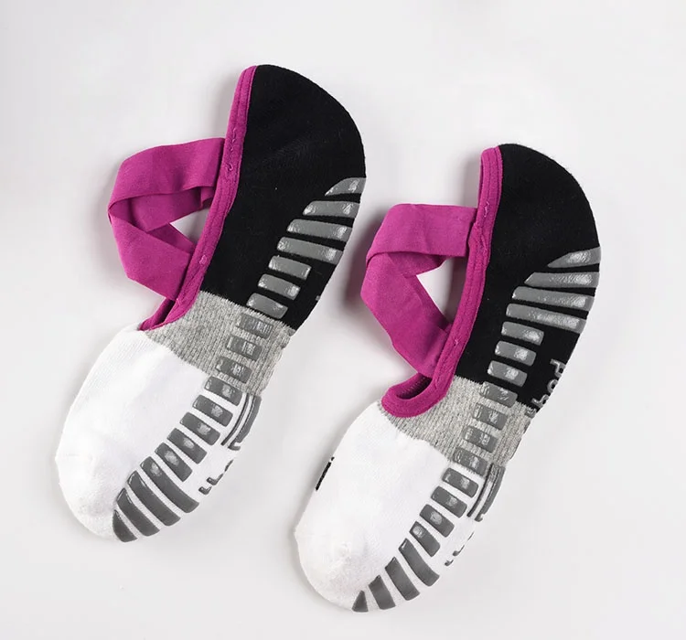 
Pilates Toeless Organic Bamboo Women Custom Non Slip Anti-Slip Wholesale Yoga Socks 