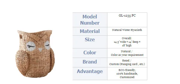 Лидер продаж корзина для хранения детских игрушек ручной работы органайзер плетеные корзины из лисьего материала с Гиацинтом (whatsapp: + 84907631944)