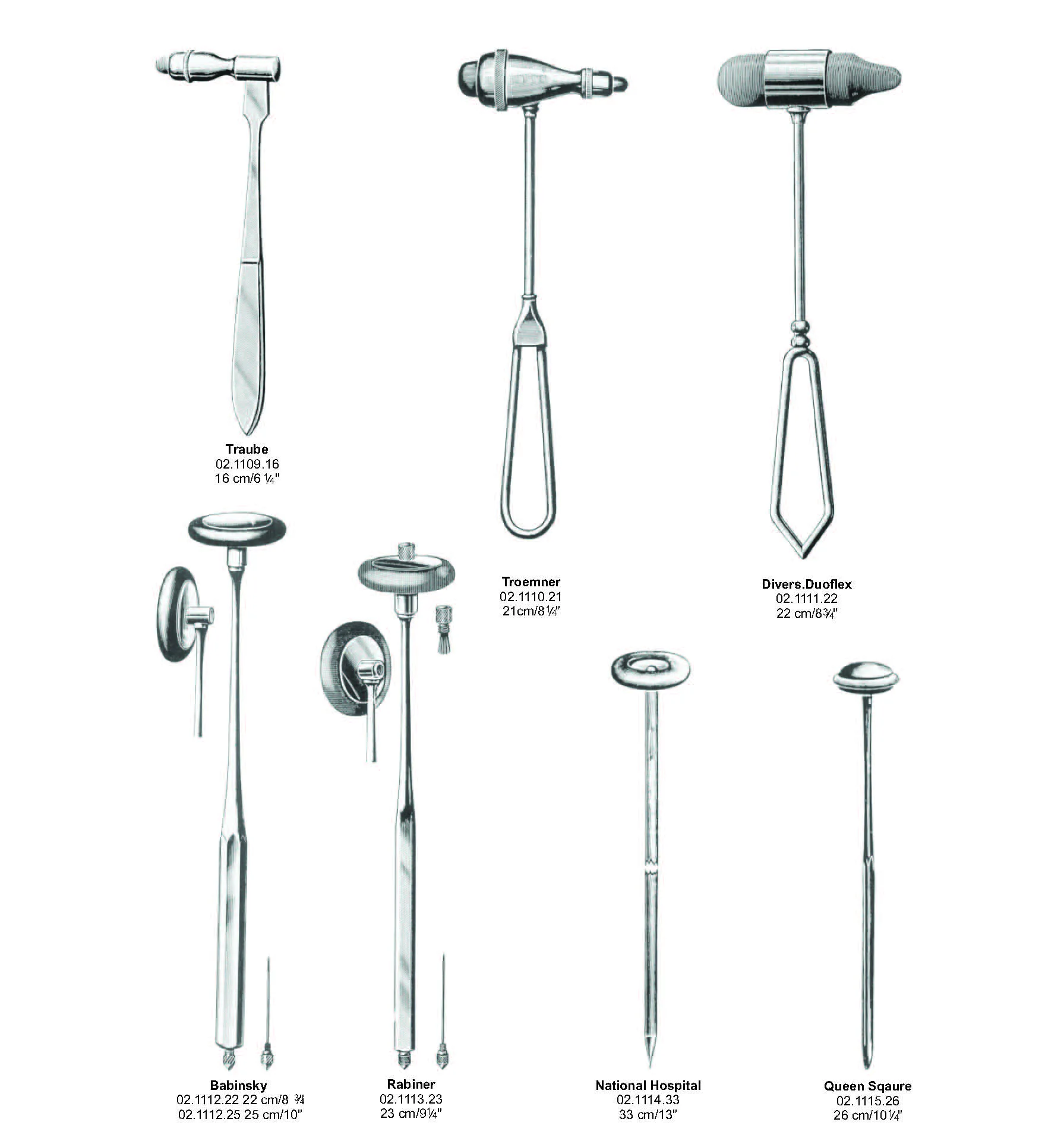 High Quality A-1 VERITAS Reflex Babinski Hammers Diagnostic Hammer stainless steel Surgical Instruments