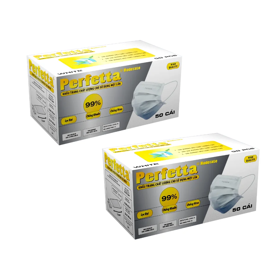 
 3-слойный, белый, синий, медицинский, дышащий, с высокой защитой, одноразовый, безопасный, размер 150 мм x 95 мм, идеальный, умеренный чехол для лица  