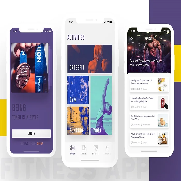 online exercise app development in android and ios