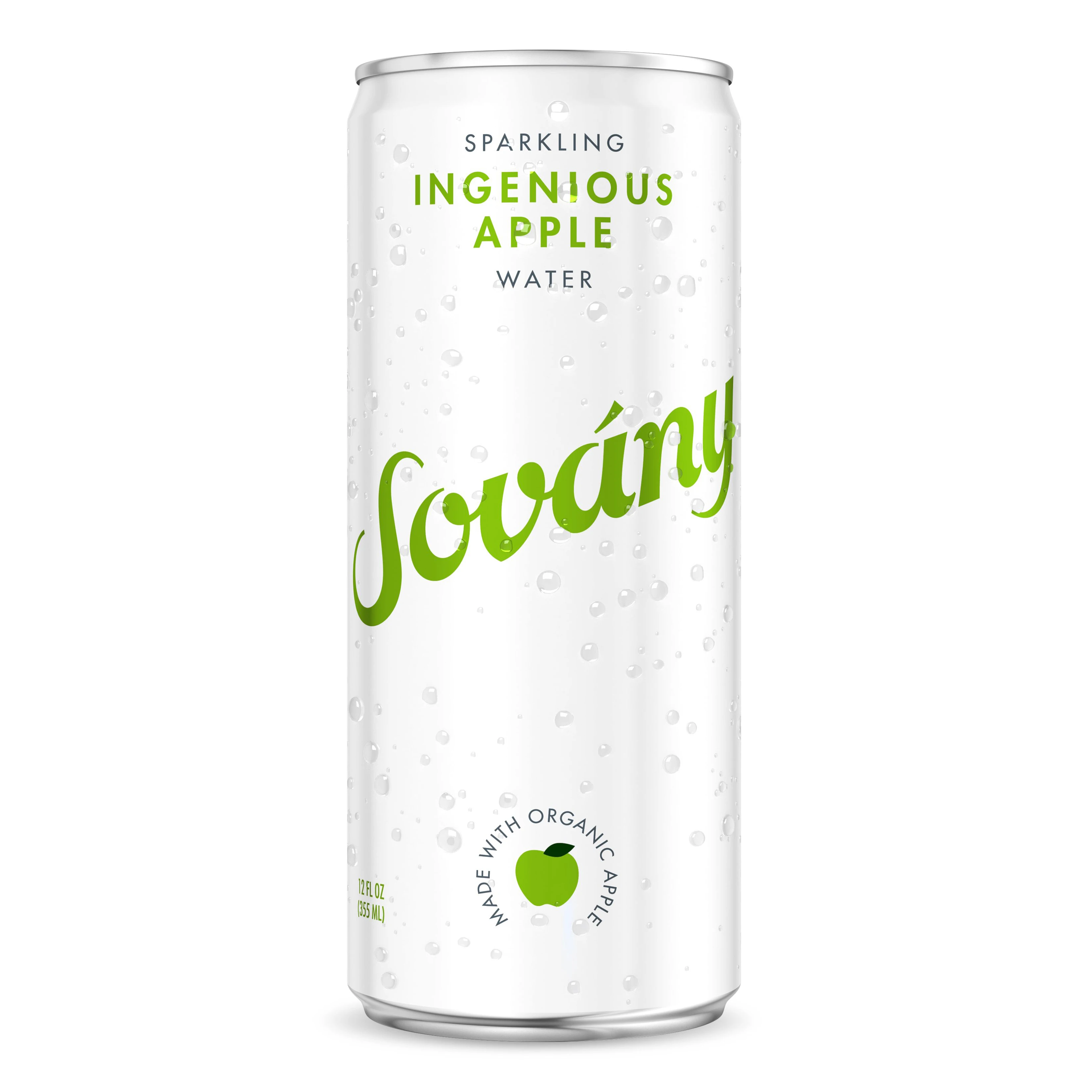 Bubbly water and crispy, juicy apples Sparkling Water Ingenious Apple USDA Organic
