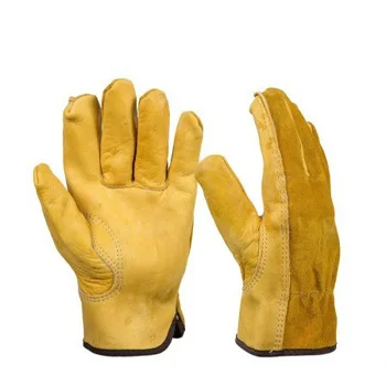 Лидер продаж цветочные садовые перчатки для мужчин и женщин из оленьей кожи замшевые