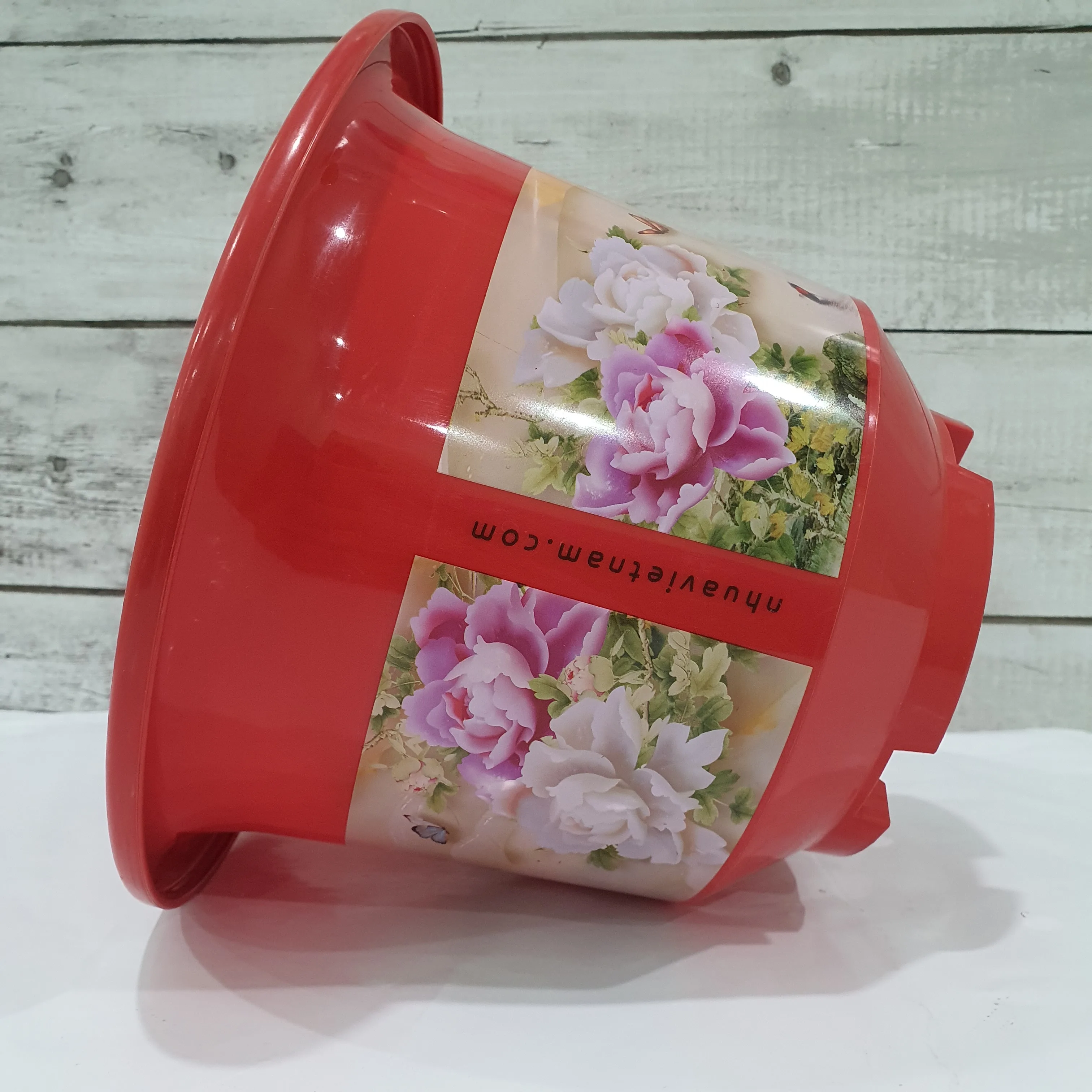 Горшок для растений в форме колокола размером 10 5 дюйма с основанием круглый горшок бонсая сада низкий посадки дренажом пластиковый T/T L/C