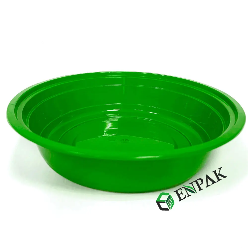 ENPAK Customized 32oz Round disposable colorful Plastic food containers