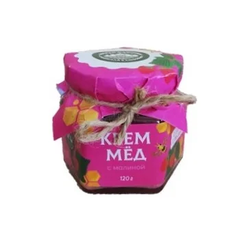 Natural Flower Honey Creamy Honey With Raspberries 120 gr.