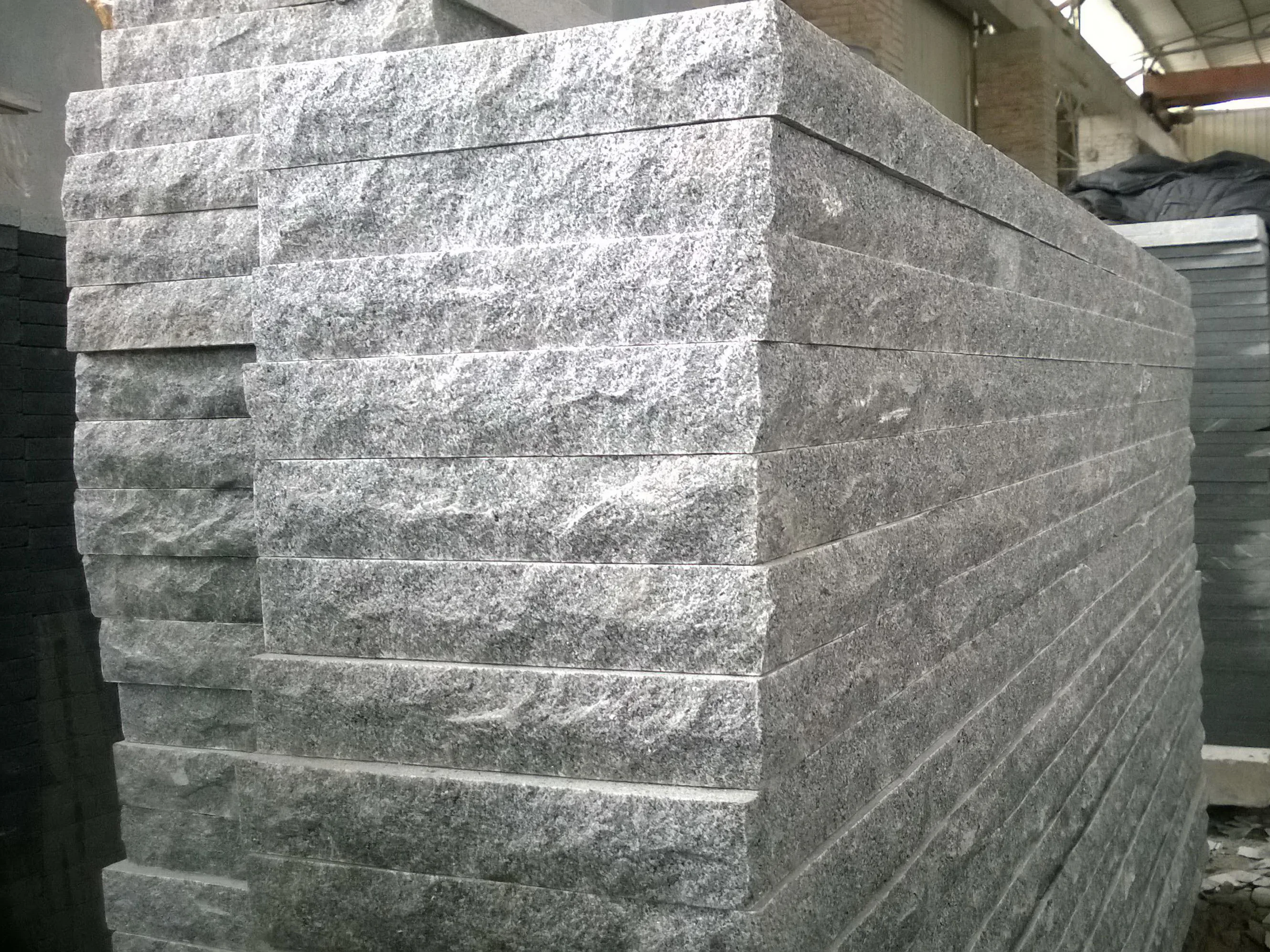 Cheap Factory Price Thermal Surface Natrual Rock Edges G654 Blue Mist Granite Treads Steps