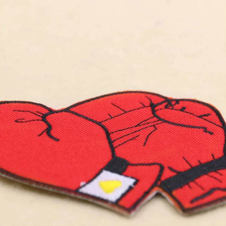 Boxing -Gloves Patch Iron on Patches for Clothing DIY Apparel Sewing Fabric Clothes Stickers Embroidery Applique T-shirt