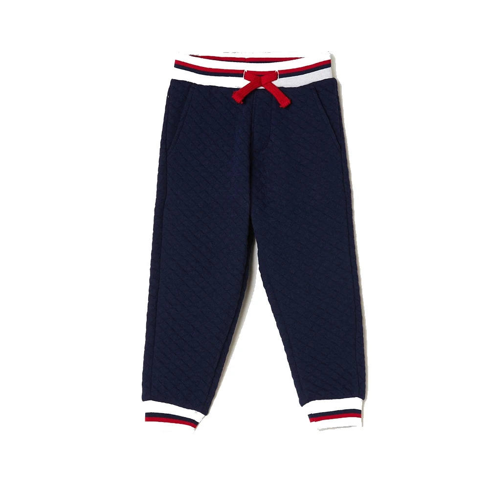 
New Arrival Toddler Pull On Jogger Knit Drawstring Elastic Waistband Pants Kids 100% Cotton Joggers 
