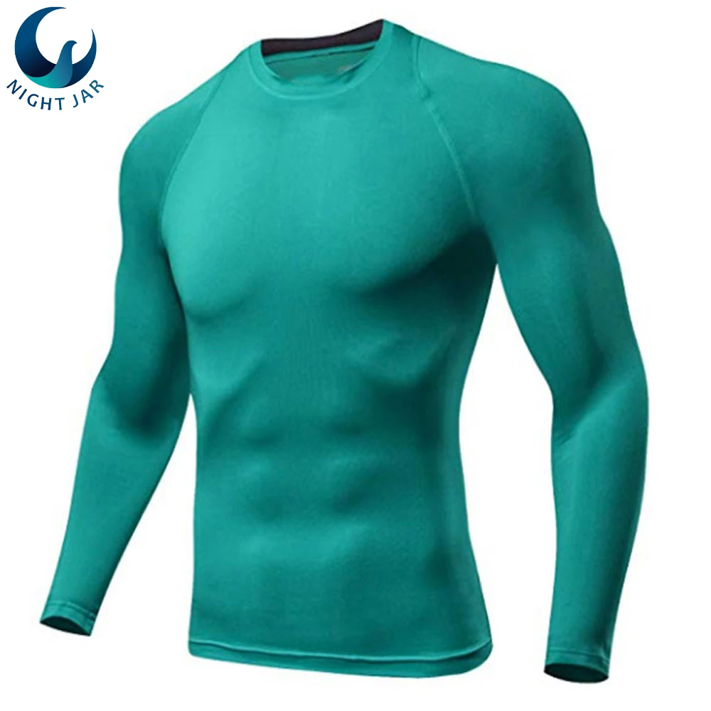 Оптовая продажа индивидуальный дизайн 2021 новейший сублимированная печать длинные рукава топы гвардии mma rush компрессионная защита