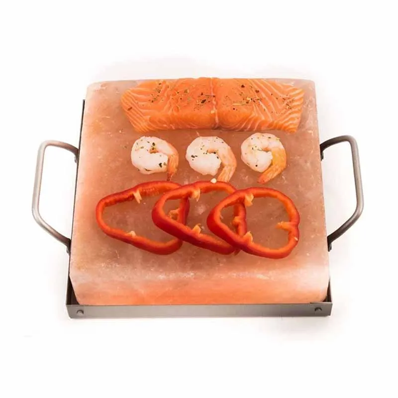 Himalayan Cooking & Bar-B-Que Grilling Slabs With Holders Cooking Using Hand Carves Stone Natural Salt Plates