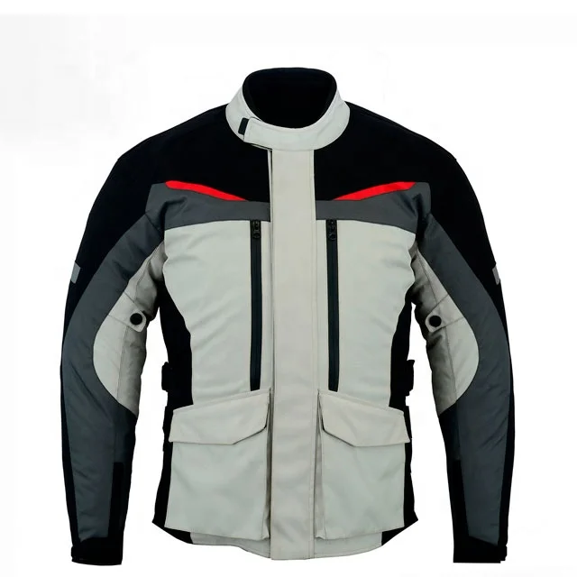 Custom made cordura textile waterproof touring jacket men motorcycle adventure riding jacket CE armored enforced touring jacket