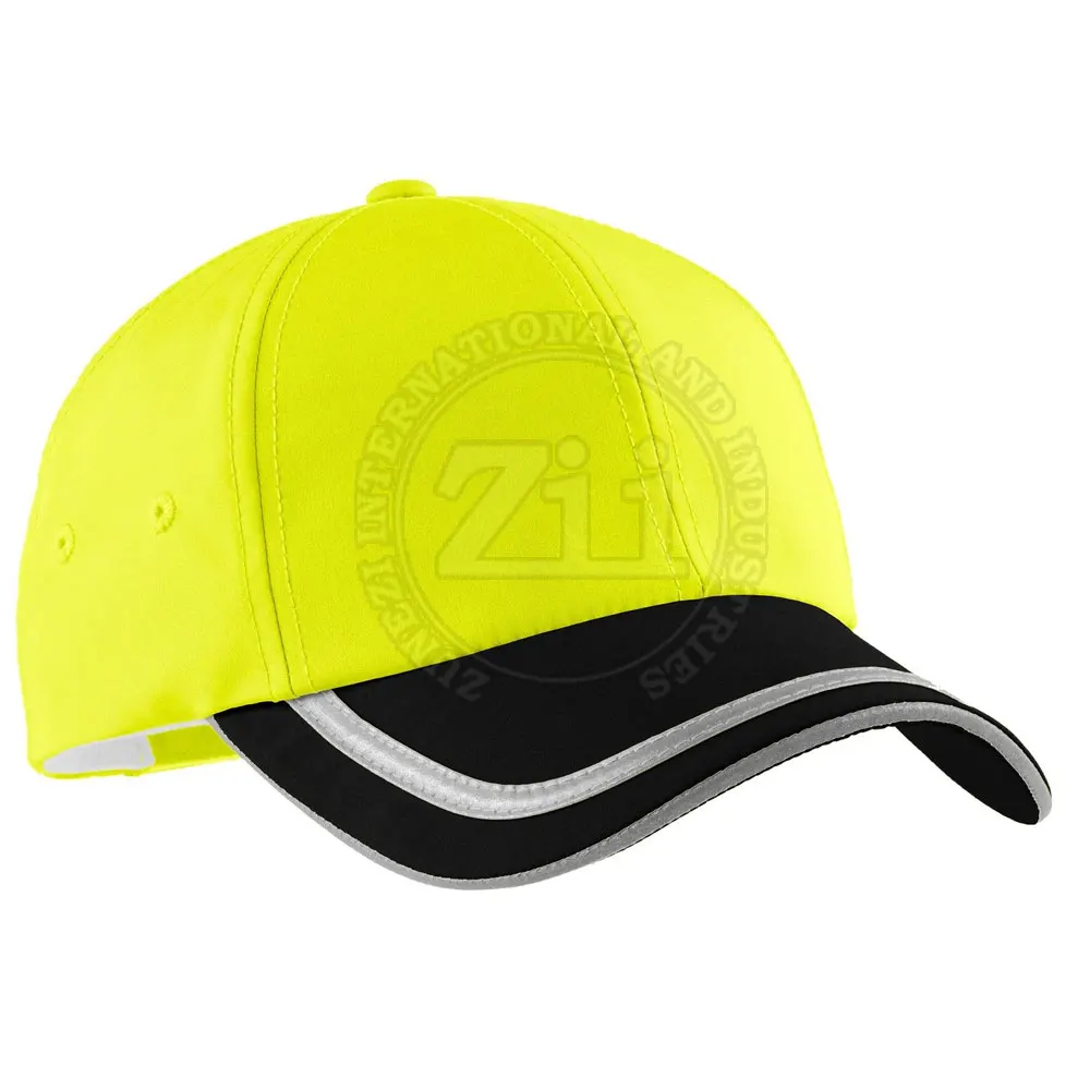 Workwear head protection fluorescent green orange safety helmet reflective hi vis bump hat ODM Reflective Fabric Running Hats