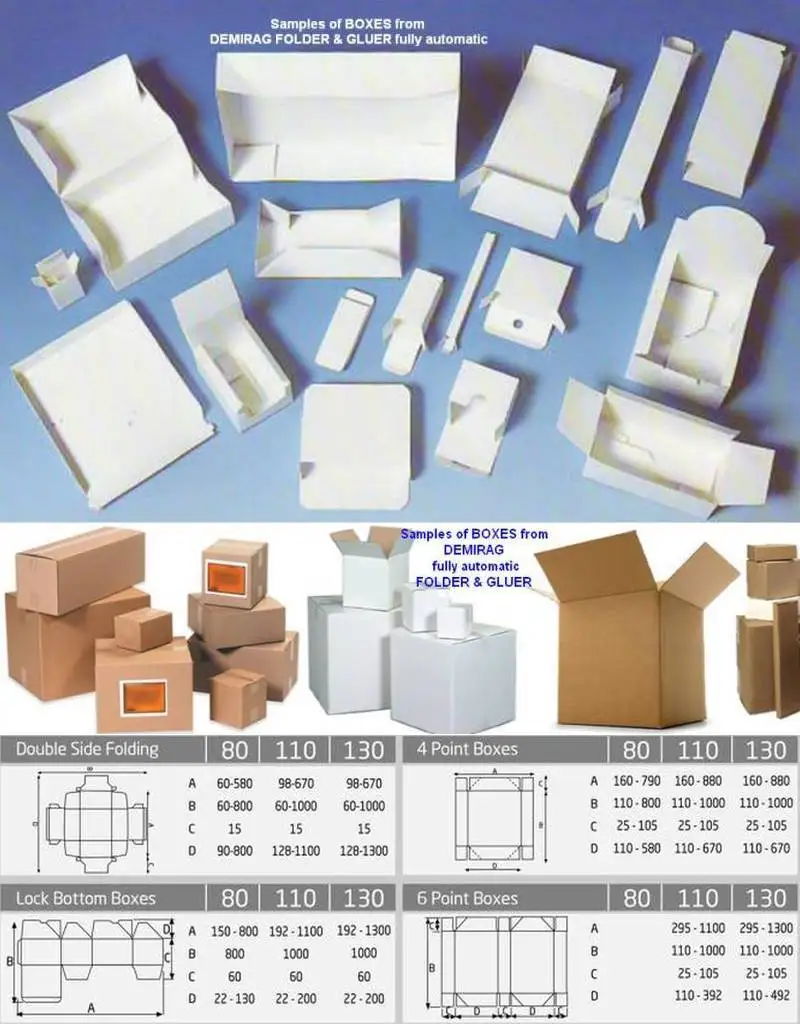 Складные машины для гофрированных коробок с одной точкой