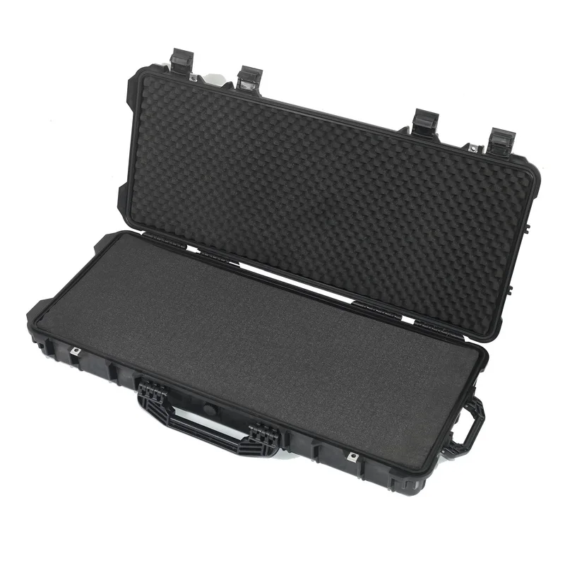 
Wholesale Military and Hunting Carry Gun Box Waterproof Hard Plastic Rifle Trolley Gun Case with Wheels 