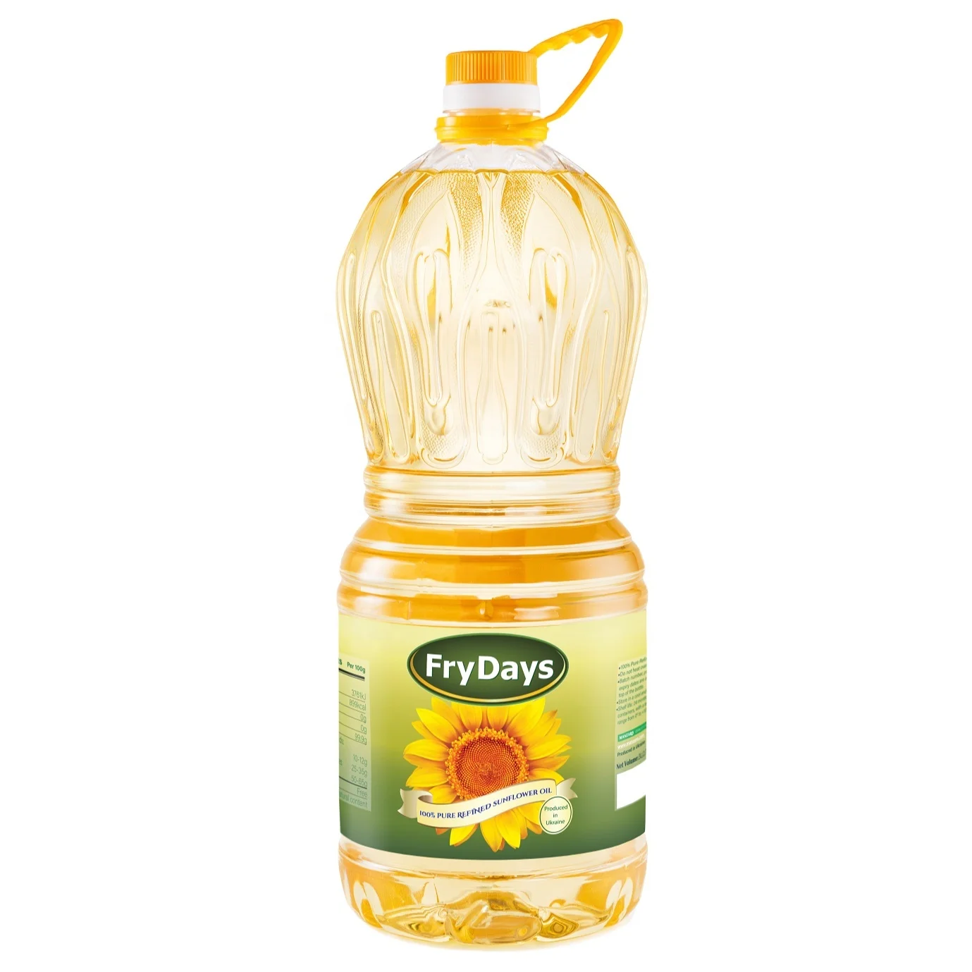 FRYDAYS 100% Pure Refined Sunflower Oil, 3L bottle, Ukrainian origin