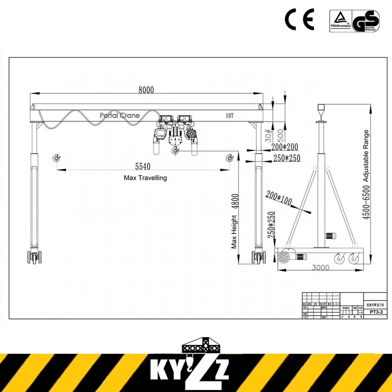 Lifting Steel Pipe Wood Stone Gantry Crane For Sale In Dubai Mitsubishi
