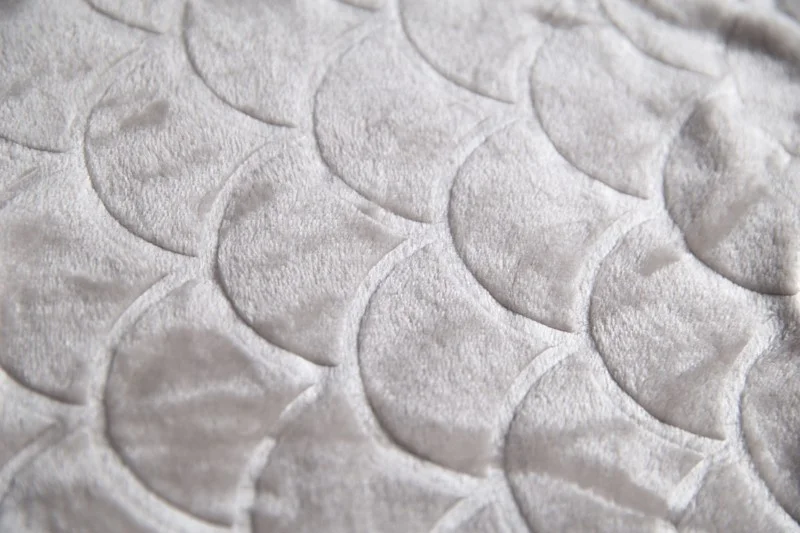 
Fuzzy Jacquard Shell Pattern Plush Throw Flannel Fleece Blanket with Gift Box 